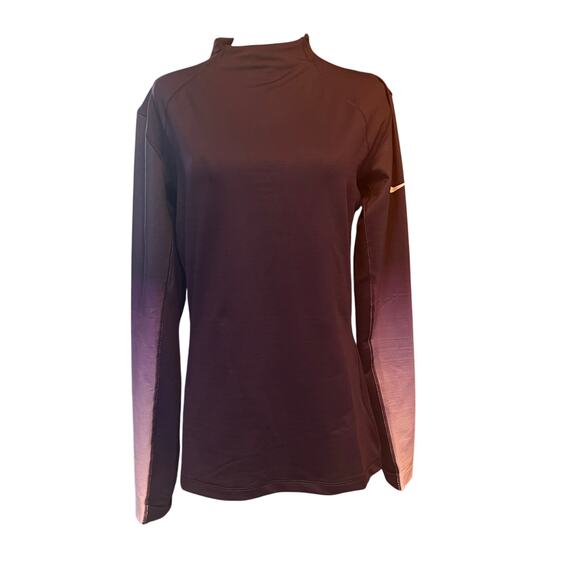 Nike Pro Hyperwarm Purple Long Sleeve Pullover.  Women's Size XL - Picture 1 of 7